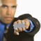 Dollar Sign Costume Ring - Money Symbol Jewelry Three Finger Ring for Men and Women